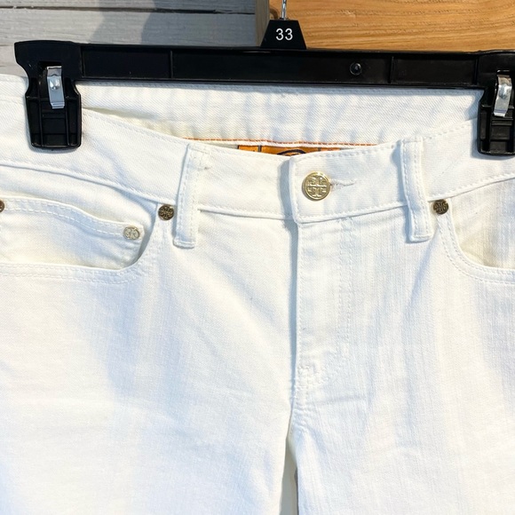 Tory Burch Super Skinny Jean - White Size 30 - Picture 2 of 4